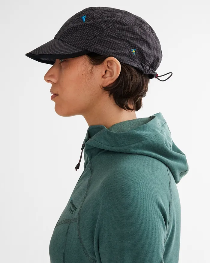 Ansur Katla Cotton Cap Raven Black MenWomen Klttermusen Hats and Caps
