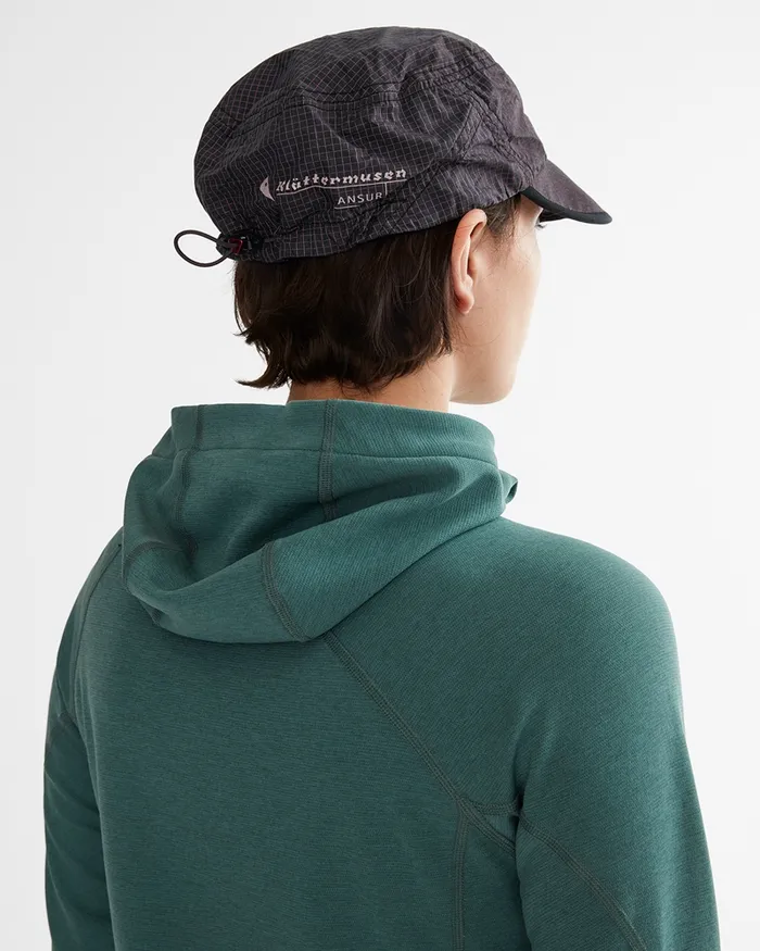 Ansur Katla Cotton Cap Raven Black MenWomen Klttermusen Hats and Caps