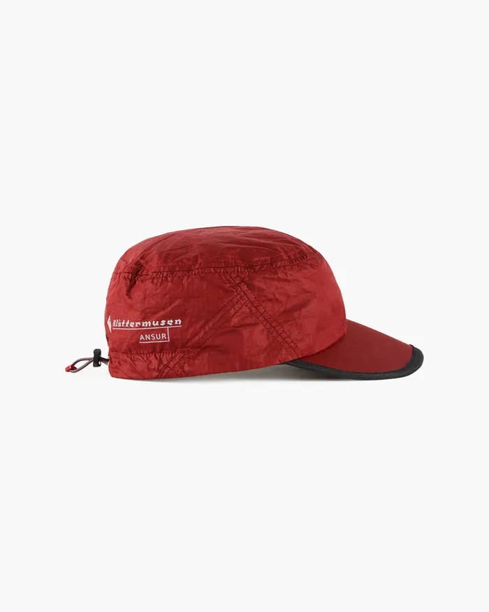 Ansur Katla Cotton Cap Rose Red MenWomen Klttermusen Hats and Caps