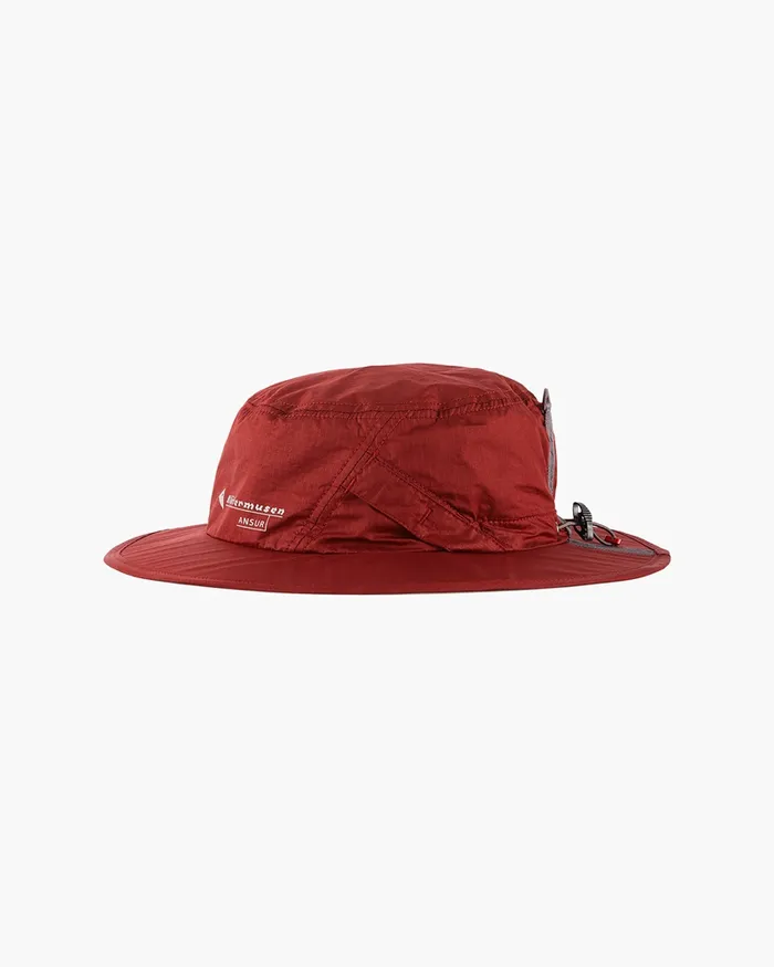 Ansur Katla Cotton Hat Rose Red MenWomen Klttermusen Hats and Caps