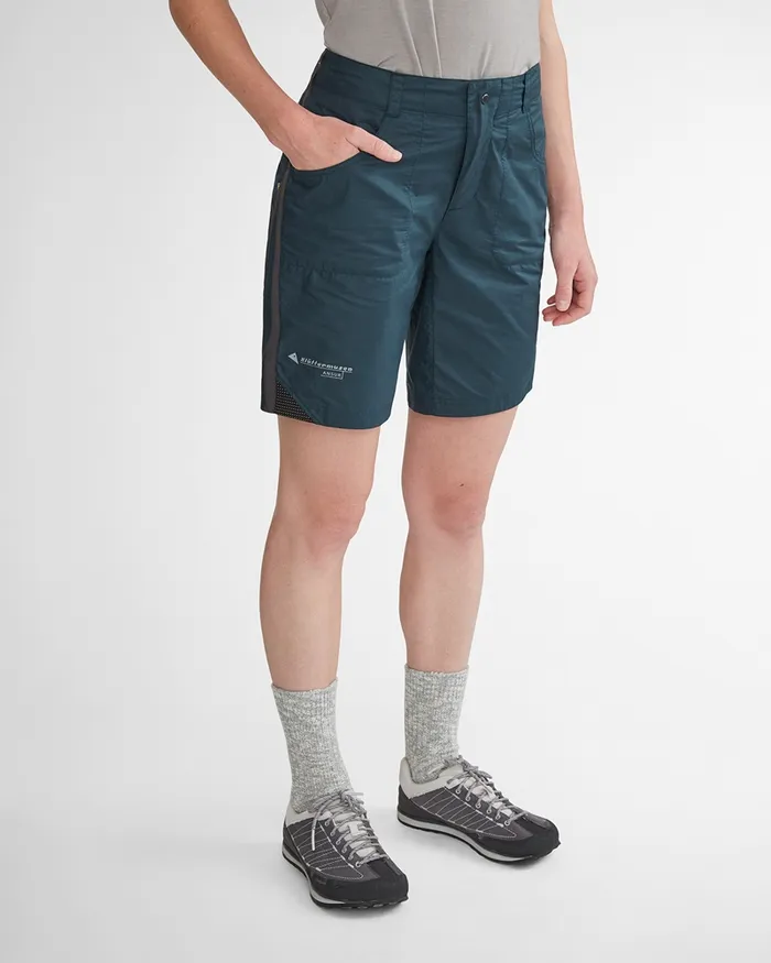 Ansur Katla Cotton Shorts Midnight Blue Women Klttermusen Shorts