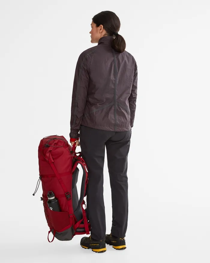 Ansur Windproof Jacket Raven Burnt Women Klttermusen Wind Resistant Jackets