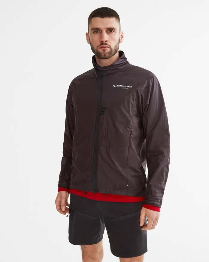 Ansur Windproof Jacket Swamp Greensilver Green Men Klttermusen Wind Resistant Jackets