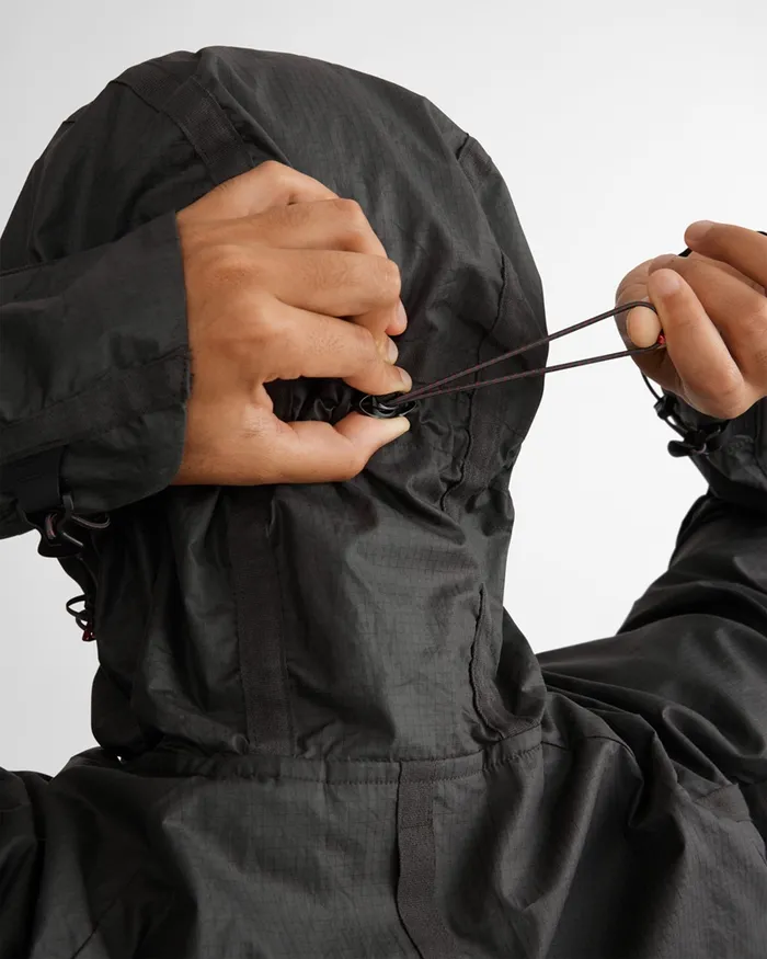 Ansur Windproof Parka Raven Black Men Klttermusen Wind Resistant Jackets