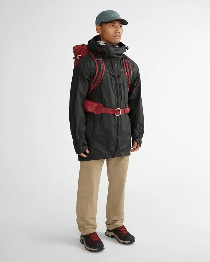 Ansur Windproof Parka Raven Black Men Klttermusen Wind Resistant Jackets