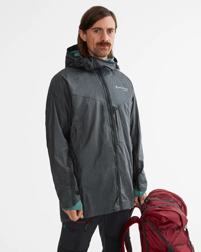 Ansur Windproof Parka Raven Copper Men Klttermusen Wind Resistant Jackets