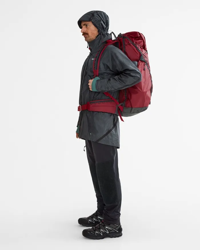 Ansur Windproof Parka Raven Copper Men Klttermusen Wind Resistant Jackets
