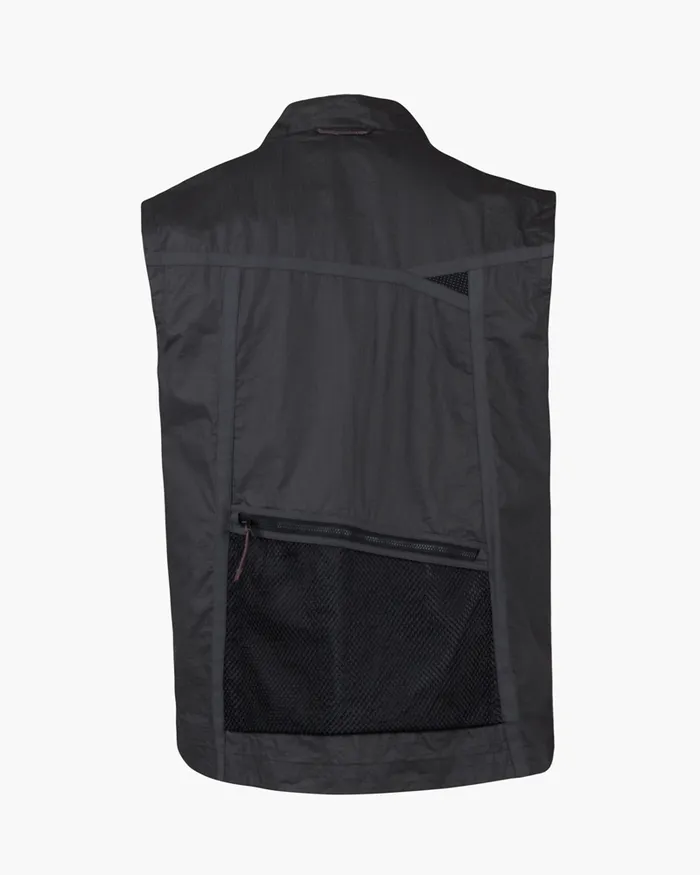 Ansur Windproof Vest Raven Black Men Klttermusen Wind Resistant Jackets