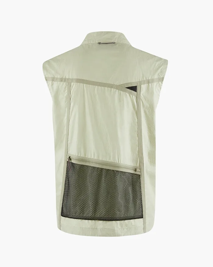 Ansur Windproof Vest Swamp Greensilver Green Men Klttermusen Wind Resistant Jackets