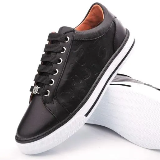 Arelie Black Leather Women Moda In Pelle Casual Trainers Arelie Black Leather Women Moda In Pelle Casual Trainers
