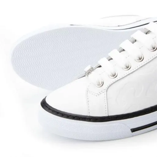 Arelie White Leather Women Moda In Pelle White Trainers Arelie White Leather Women Moda In Pelle White Trainers