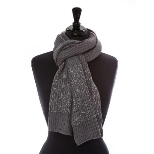 Arennascarf Light Grey Fabric Women Moda In Pelle Clothing