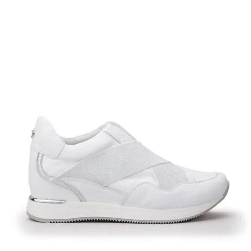 Ariya White Leather Women Moda In Pelle White Trainers