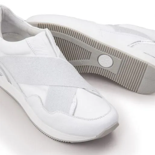 Ariya White Leather Women Moda In Pelle White Trainers Ariya White Leather Women Moda In Pelle White Trainers