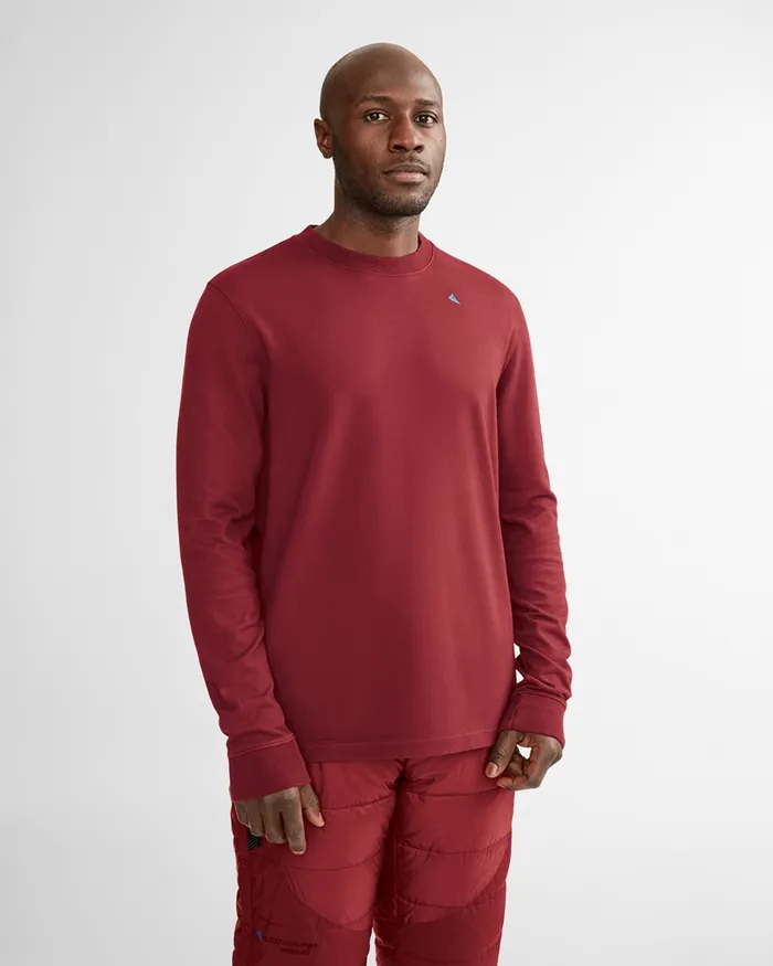 Ask LongSleeve Tee Lichen Boysenberry Men Klttermusen TShirts