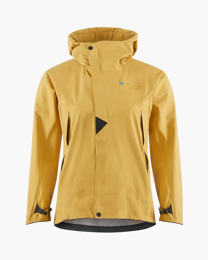 Asynja Lightweight Cutan Jacket Amber Gold Women Klttermusen Waterproof Jackets