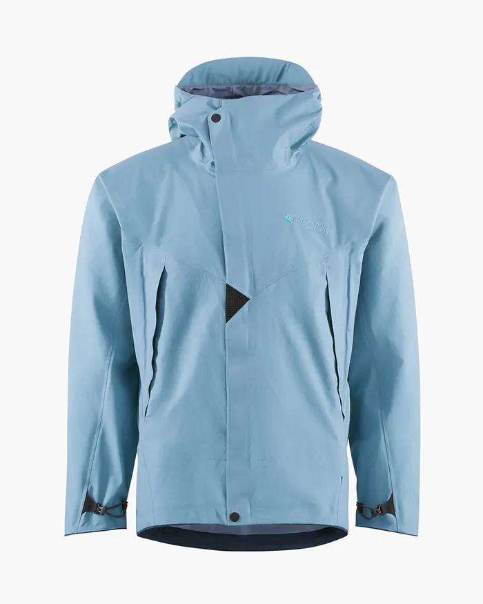 Asynja Lightweight CutanJacket Blue Granit Men Klttermusen Waterproof Jackets