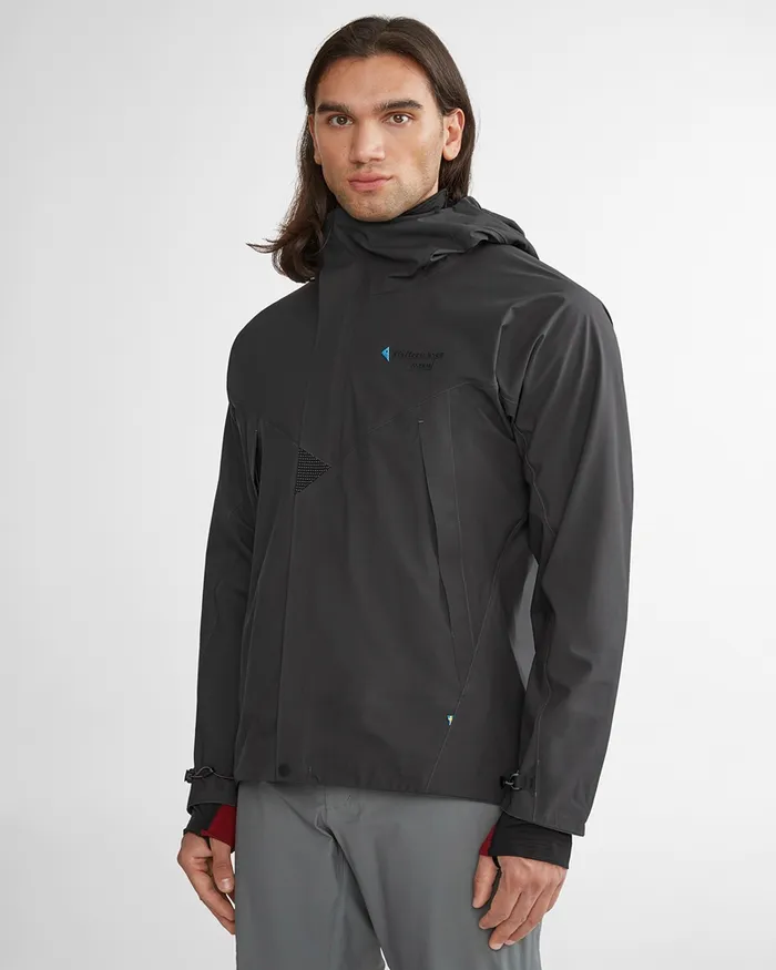 Asynja Lightweight CutanJacket Raven Men Klttermusen Waterproof Jackets