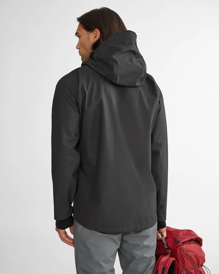 Asynja Lightweight CutanJacket Raven Men Klttermusen Waterproof Jackets
