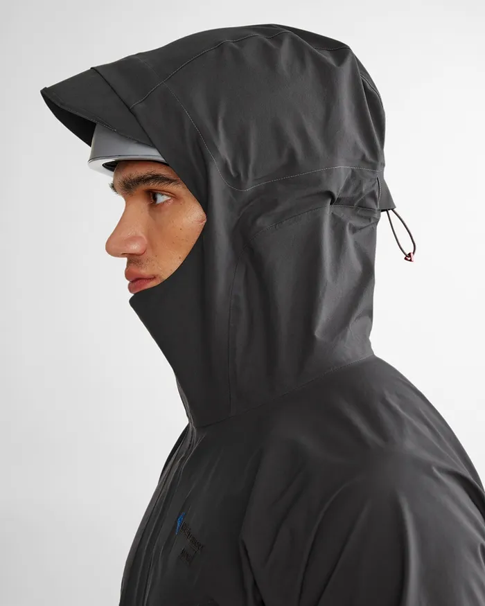 Asynja Lightweight CutanJacket Raven Men Klttermusen Waterproof Jackets