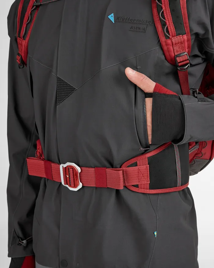 Asynja Lightweight CutanJacket Raven Men Klttermusen Waterproof Jackets