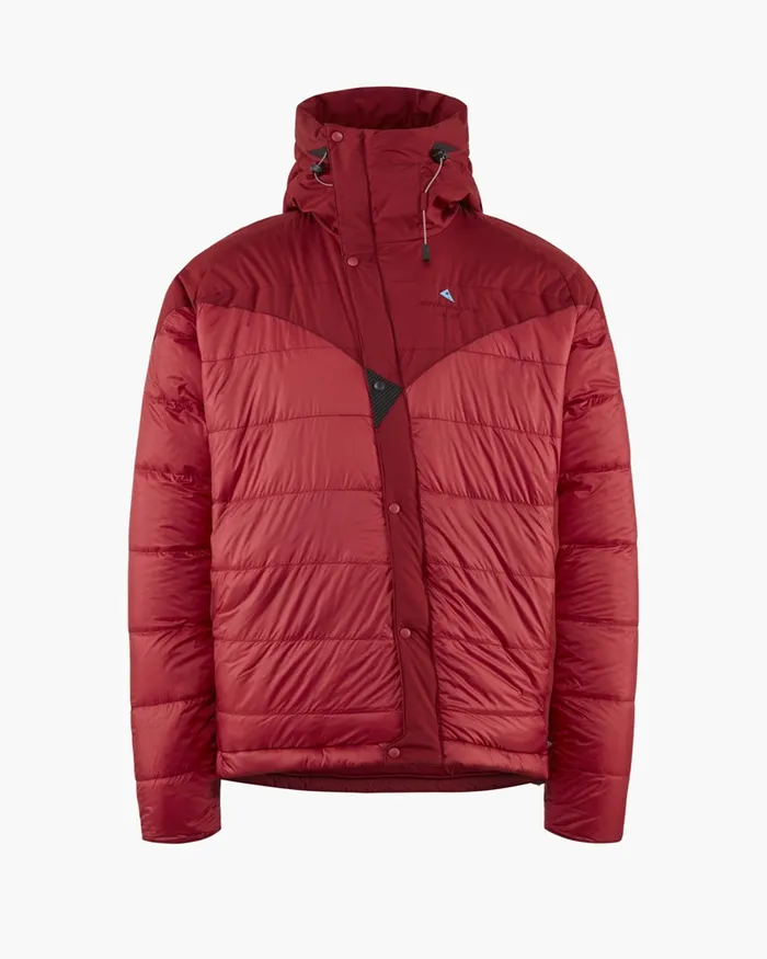 Atle 20 37 Levitend Down Hood Jacket Ruby Red Men Klttermusen Down and Insulated Jackets