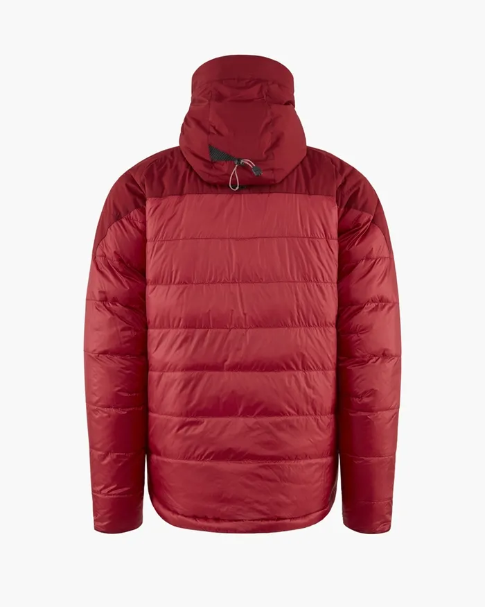 Atle 20 37 Levitend Down Hood Jacket Ruby Red Men Klttermusen Down and Insulated Jackets