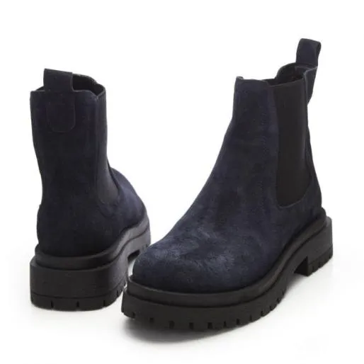 BWaya Navy Suede Women Moda In Pelle Ankle Boots BWaya Navy Suede Women Moda In Pelle Ankle Boots