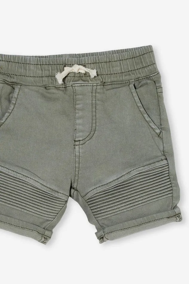 Baby Bottoms Cotton On Jay Moto Short Silver Sage Wash