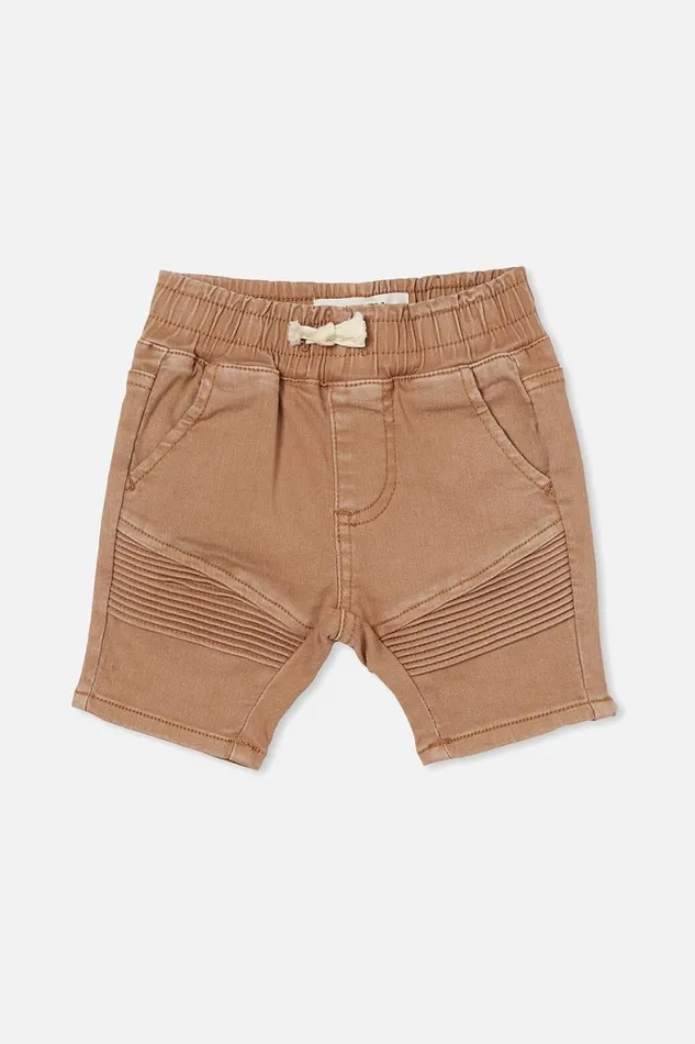 Baby Bottoms Cotton On Jay Moto Short Taupy Brown Wash