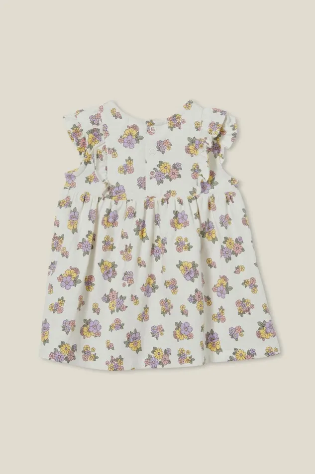 Baby Dresses and Skirts Cotton On Megan Sleeveless Ruffle Dress Vanillavintage Lilac Ava Floral