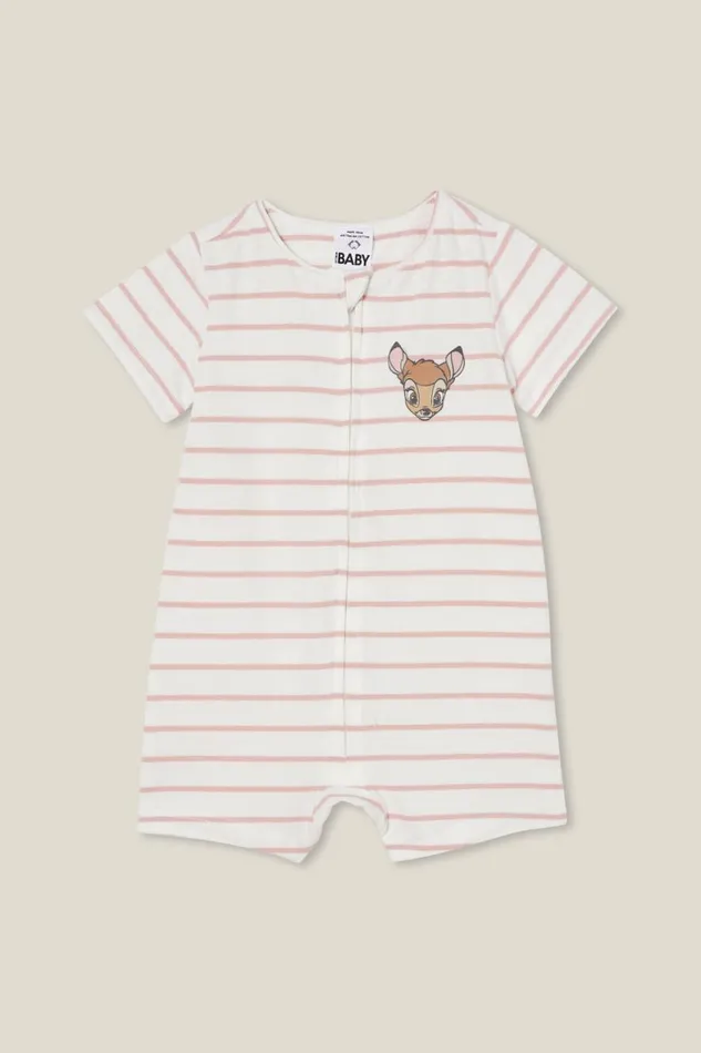 Baby Rompers and All In Ones Cotton On The Billie Short Sleeve Zip Romper License Lcn Dis Vanillazephyr Bambi Stamp Baby Rompers and All In Ones Cotton On The Billie Short Sleeve Zip Romper License Lcn Dis Vanillazephyr Bambi Stamp