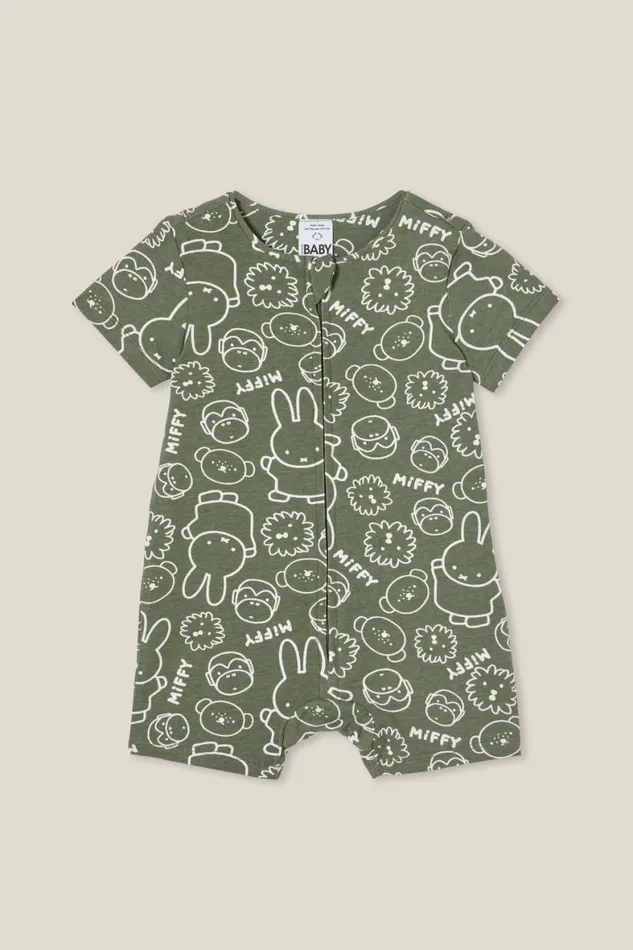 Baby Rompers and All In Ones Cotton On The Billie Short Sleeve Zip Romper License Lcn Mif Swag Greenmiffy Friends Stamp Baby Rompers and All In Ones Cotton On The Billie Short Sleeve Zip Romper License Lcn Mif Swag Greenmiffy Friends Stamp