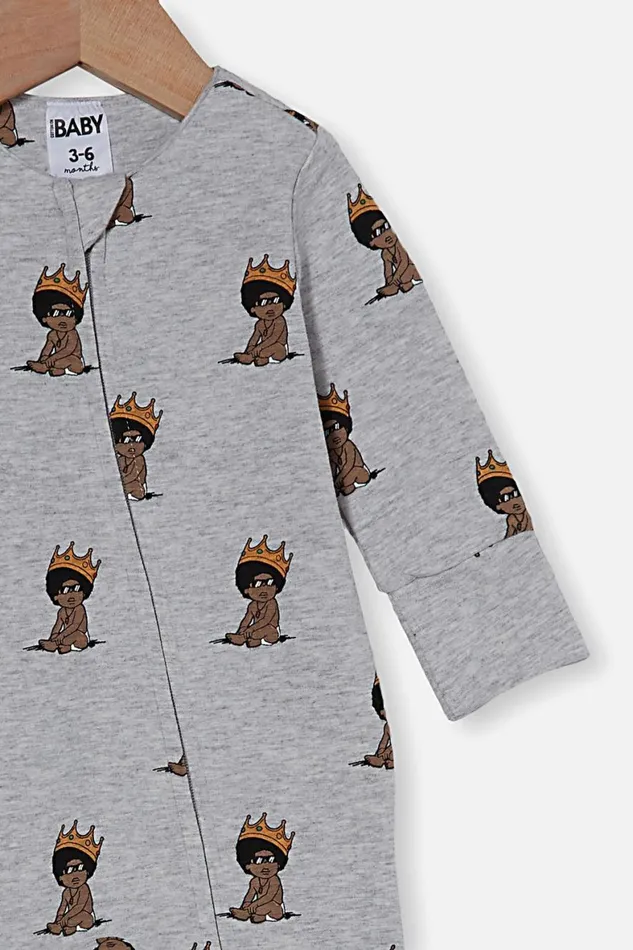 Baby Rompers and All In Ones Cotton On The Long Sleeve Zip Romper UsaLcn Lcn Mt Cloud Marlebaby Biggie