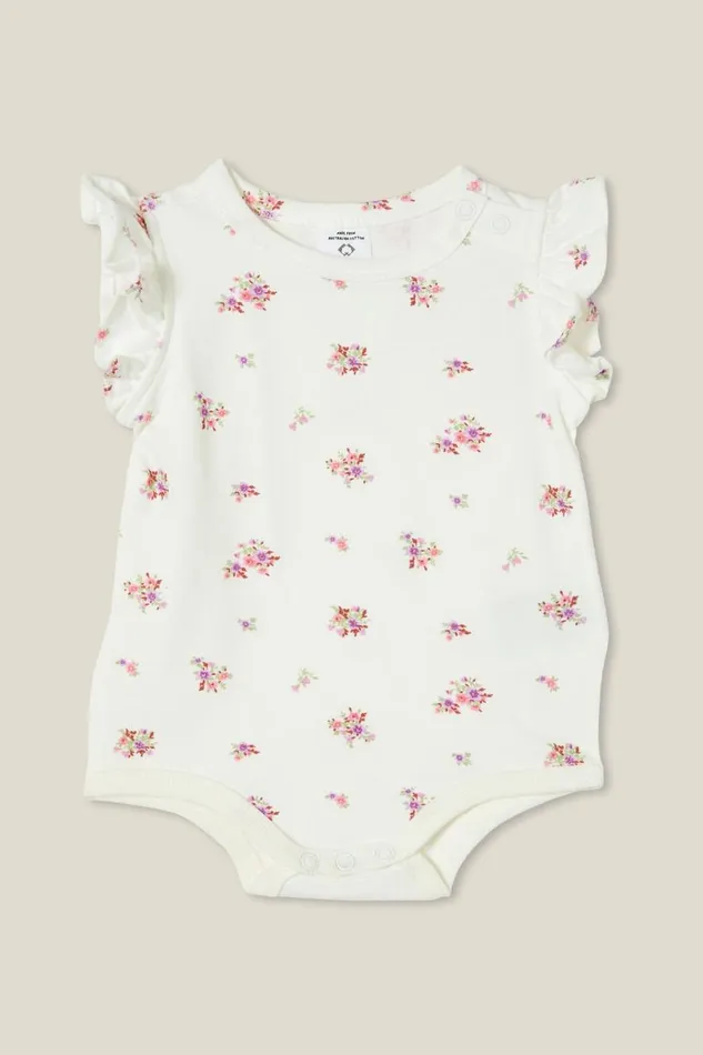 Baby Rompers and All In Ones Cotton On The Sleeveless Ruffle Bubbysuit Vanillasally Floral Baby Rompers and All In Ones Cotton On The Sleeveless Ruffle Bubbysuit Vanillasally Floral