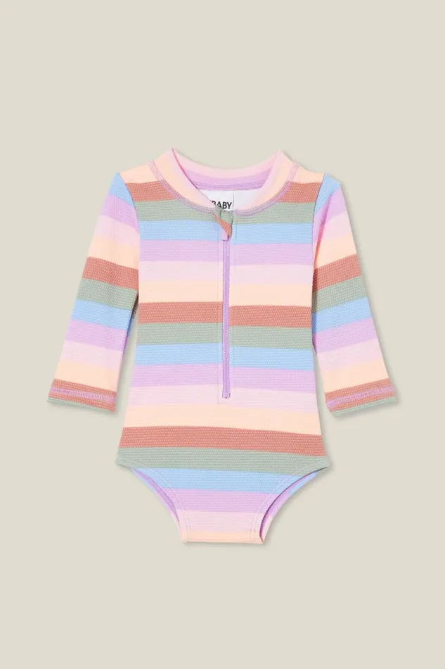 Baby Swimwear Cotton On Lucy Long Sleeve Ruffle Back Swimsuit Popsiclemulti Stripe Baby Swimwear Cotton On Lucy Long Sleeve Ruffle Back Swimsuit Popsiclemulti Stripe
