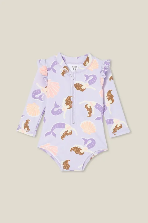 Baby Swimwear Cotton On Nicky Long Sleeve Ruffle Swimsuit Vintage Lilacmermaids Baby Swimwear Cotton On Nicky Long Sleeve Ruffle Swimsuit Vintage Lilacmermaids