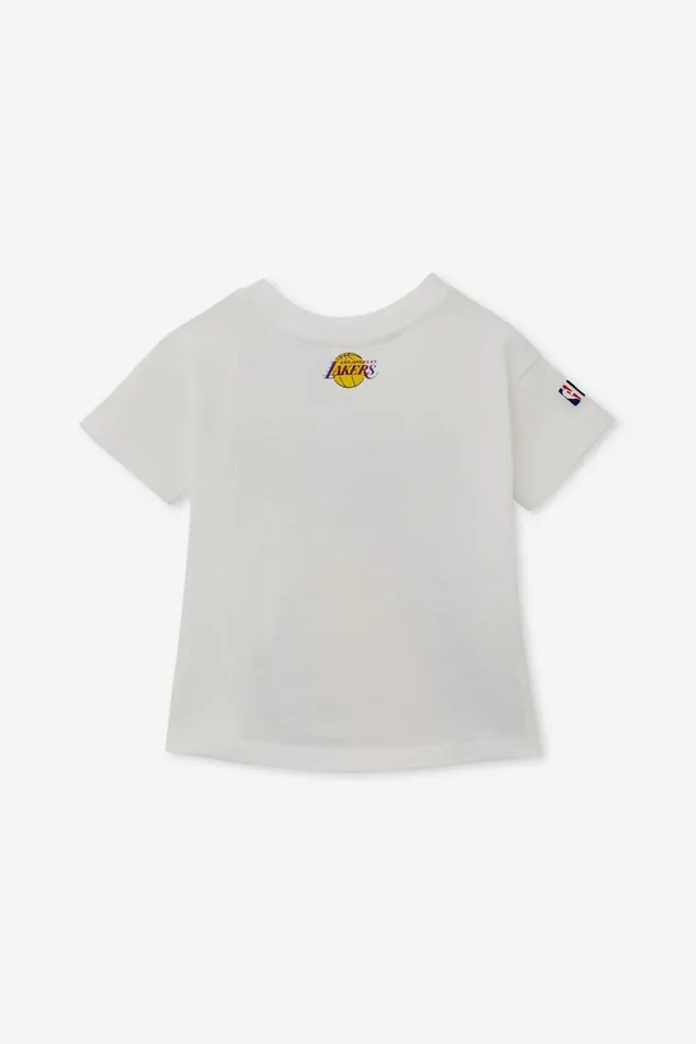 Baby Tops Jackets and Sweaters Cotton On Andie Drop Shoulder Tee Lcn Lcn Nba Vanillala Lakers Oversized Logo