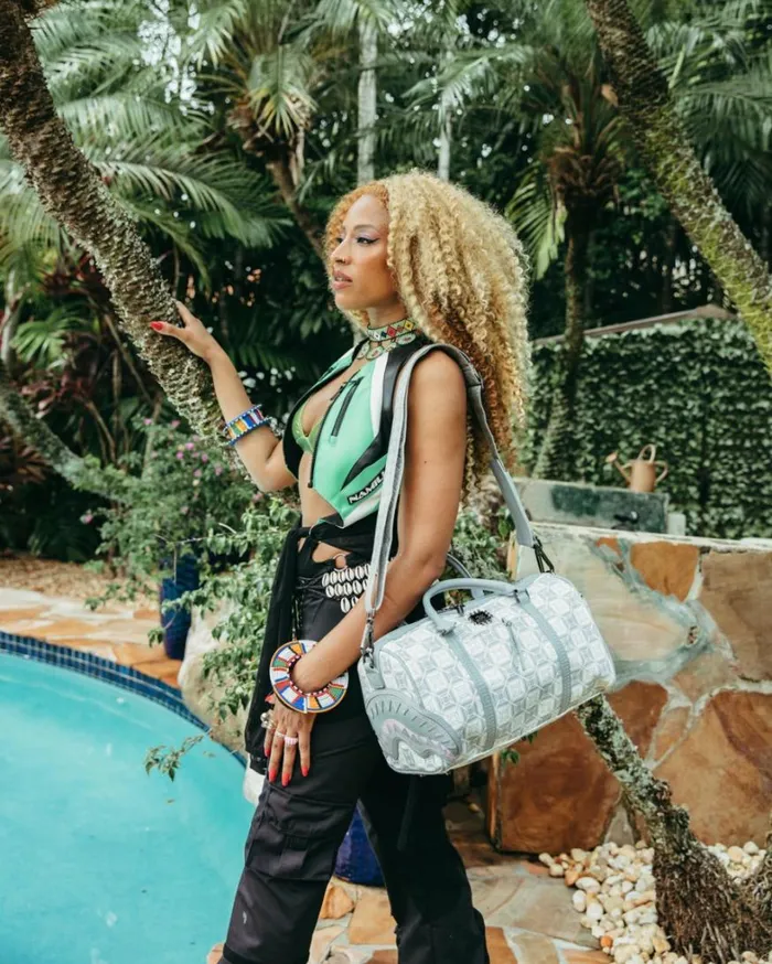 Bags SPRAYGROUND AI8 AFRICAN INTELLIGENCE BOOKED and BUSY MINI DUFFLE