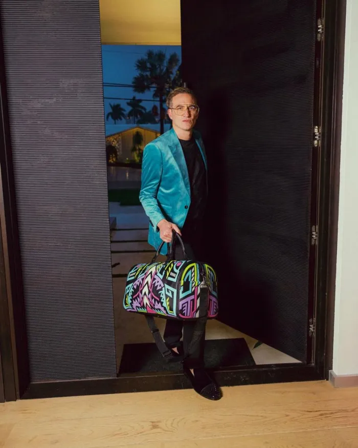 Bags SPRAYGROUND AI PATH TO THE FUTURE III DUFFLE 8211 SANDFLOWER COLLAB GLOW IN THE DARK
