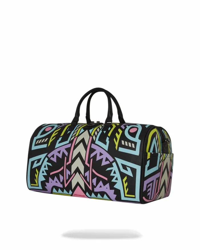Bags SPRAYGROUND AI PATH TO THE FUTURE III DUFFLE 8211 SANDFLOWER COLLAB GLOW IN THE DARK