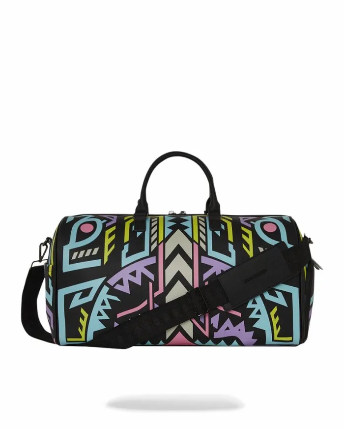 Bags SPRAYGROUND AI PATH TO THE FUTURE III DUFFLE 8211 SANDFLOWER COLLAB GLOW IN THE DARK
