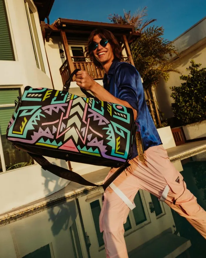 Bags SPRAYGROUND AI PATH TO THE FUTURE III DUFFLE 8211 SANDFLOWER COLLAB GLOW IN THE DARK