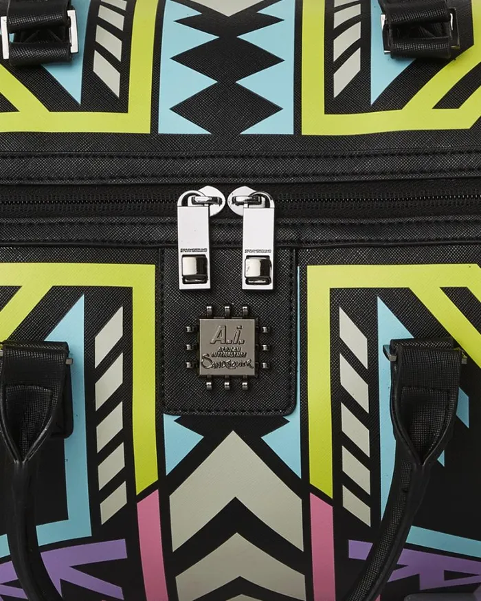 Bags SPRAYGROUND AI PATH TO THE FUTURE III DUFFLE 8211 SANDFLOWER COLLAB GLOW IN THE DARK