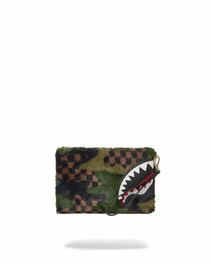 Bags SPRAYGROUND BIG SKY FUR SHARK CROSSOVER CLUTCH