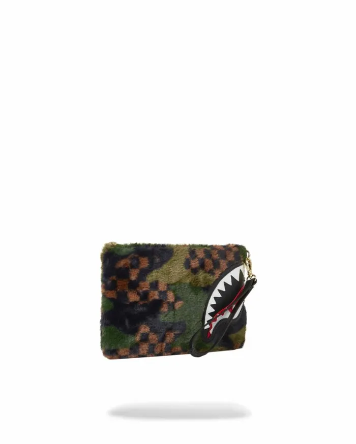Bags SPRAYGROUND BIG SKY FUR SHARK CROSSOVER CLUTCH