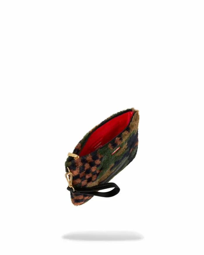 Bags SPRAYGROUND BIG SKY FUR SHARK CROSSOVER CLUTCH