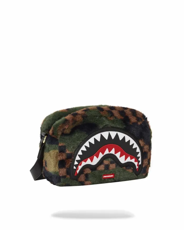 Bags SPRAYGROUND BIG SKY FUR SHARK MESSENGER BRICK BAG