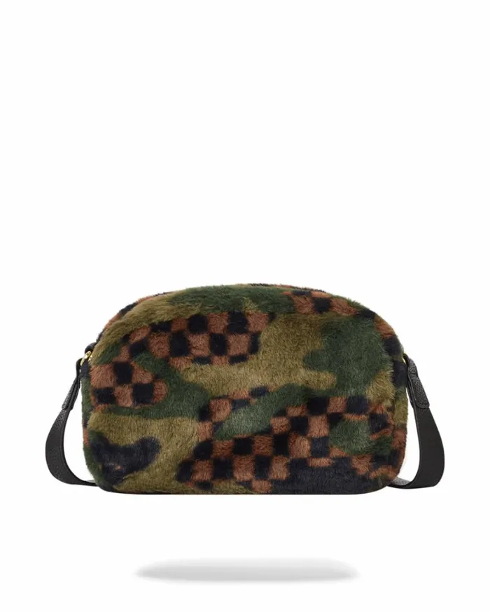 Bags SPRAYGROUND BIG SKY FUR SHARK MESSENGER BRICK BAG