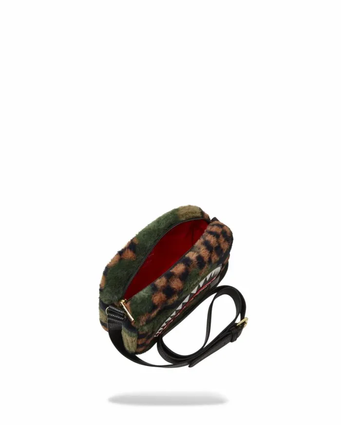 Bags SPRAYGROUND BIG SKY FUR SHARK MESSENGER BRICK BAG